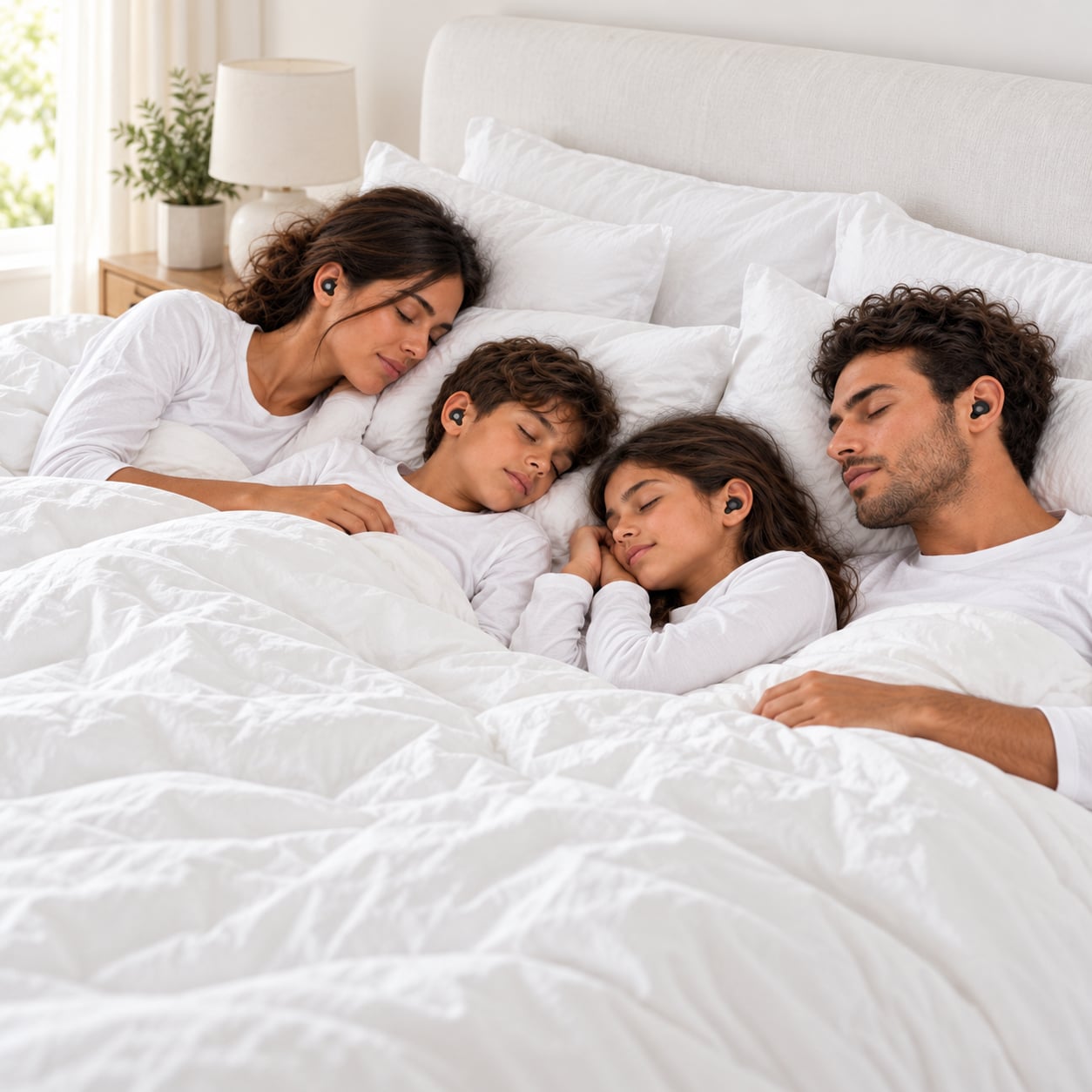 Une famille au repos avec Dreamly Comfort Family