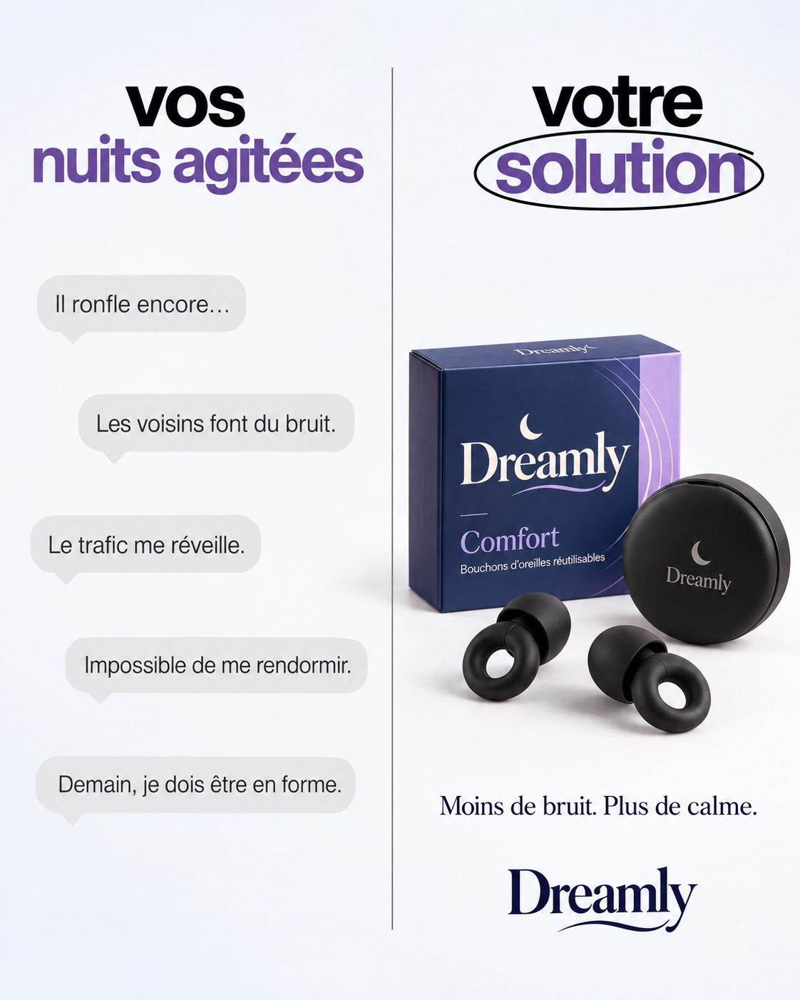 Les bruits de la nuit et le pack Dreamly Comfort